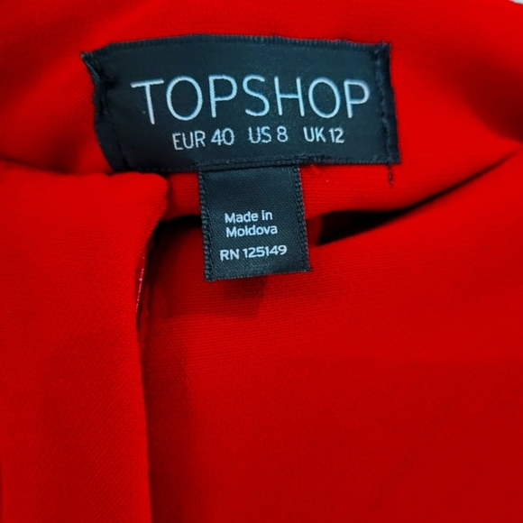 Red Top shop pants size 8 - Picture 3 of 3